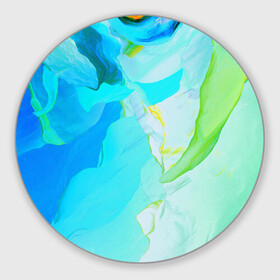 Коврик для мышки круглый с принтом Что то необычНое в Санкт-Петербурге, резина и полиэстер | круглая форма, изображение наносится на всю лицевую часть | зеленый | лето | необычное | синий