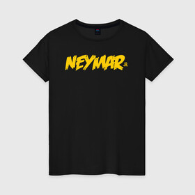 Женская футболка хлопок с принтом Neymar Jr logo в Санкт-Петербурге, 100% хлопок | прямой крой, круглый вырез горловины, длина до линии бедер, слегка спущенное плечо | brazil | champions | fifa | junior | neymar | neymar jr | paris saint germain | psg | uefa | бразилия | джуниор | младший | наймар | неймар | пари сен жермен | петух | псж | сборная бразилии | уефа | фифа | футбик | футбол 