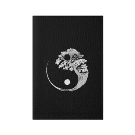 Обложка для паспорта матовая кожа с принтом Yin and Yang. Bonsai Tree в Санкт-Петербурге, натуральная матовая кожа | размер 19,3 х 13,7 см; прозрачные пластиковые крепления | black | bonsai | buddhism | dualism | esotericism | evil | good | japan | negative | philosophy | positive | tree | white | yang | yin | zen | белое | бонсай | буддизм | дерево | дзен | добро | древо | дуализм | зло | инь | негатив | позитив | философия |