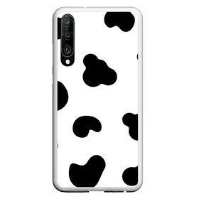 Чехол для Honor P30 с принтом Cow print в Санкт-Петербурге, Силикон | Область печати: задняя сторона чехла, без боковых панелей | cow | summertime | корова | лето | минимализм