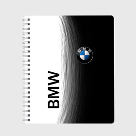 Тетрадь с принтом Black and White. BMW в Санкт-Петербурге, 100% бумага | 48 листов, плотность листов — 60 г/м2, плотность картонной обложки — 250 г/м2. Листы скреплены сбоку удобной пружинной спиралью. Уголки страниц и обложки скругленные. Цвет линий — светло-серый
 | auto | black | bmw | buddhism | car | cars | club | drift | dualism | germany | power | road | strength | tuning | white | yang | yin | авто | автомобиль | автопром | белое | бмв | буддизм | германия | гонки | дорога | дуализм | инь | лого | машина | мощь