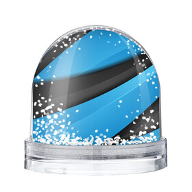 Игрушка Снежный шар с принтом Blue Sport Style в Санкт-Петербурге, Пластик | Изображение внутри шара печатается на глянцевой фотобумаге с двух сторон | Тематика изображения на принте: 3d | 3д | sport | абстракция | линии | паттерн | соты | спортивный стиль | текстуры