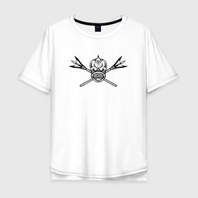 Мужская футболка хлопок Oversize с принтом Пиранья в Санкт-Петербурге, 100% хлопок | свободный крой, круглый ворот, “спинка” длиннее передней части | fish | piranha | живность | морская | пиранья | рыба | тату | татуировка | черная