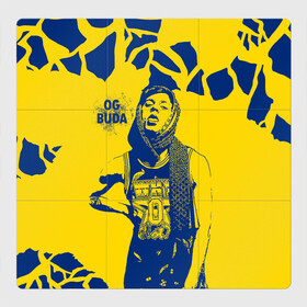 Магнитный плакат 3Х3 с принтом OG Buda в Санкт-Петербурге, Полимерный материал с магнитным слоем | 9 деталей размером 9*9 см | og buda | rap | буда | григорий ляхов | музыка | ог буда | певец | русский рэп | рэп | рэпер