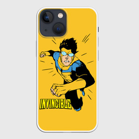 Чехол для iPhone 13 mini с принтом Неуязвимый   Invincible в Санкт-Петербурге,  |  | boy | cartoon | damien darkblood | hero | invincible | superhero | герой | марк грейсон | мультик | мультсериал | непобедимый | неуязвимый | персонаж | супергерой