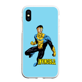 Чехол для iPhone XS Max матовый с принтом Invincible Неуязвимый в Санкт-Петербурге, Силикон | Область печати: задняя сторона чехла, без боковых панелей | boy | cartoon | damien darkblood | hero | invincible | superhero | герой | марк грейсон | мультик | мультсериал | непобедимый | неуязвимый | персонаж | супергерой