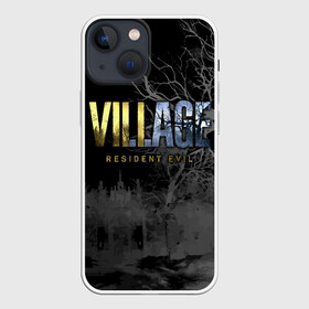 Чехол для iPhone 13 mini с принтом Resident Evil Village в Санкт-Петербурге,  |  | resident evil | survival horror | village | вилладж | деревня | компьютерная игра | ночь | обитель зла | сухие деревья