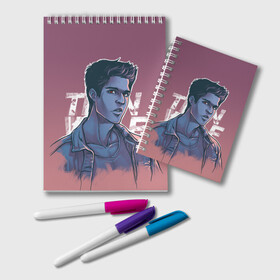 Блокнот с принтом Teen Wolf Scott McCall в Санкт-Петербурге, 100% бумага | 48 листов, плотность листов — 60 г/м2, плотность картонной обложки — 250 г/м2. Листы скреплены удобной пружинной спиралью. Цвет линий — светло-серый
 | Тематика изображения на принте: alpha | beta | derek | derek hale | omega | scott | scott mccall | serial | stiles | stiles stilinski | teen wolf | wolf | бета | волк | волки | волчонок | дерек | дерек хейл | оборотень | оборотни | ольфа | омега | сериал | скотт | скотт макколл | стайлз