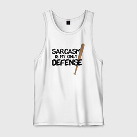 Мужская майка хлопок с принтом Sarcasm is my only defense в Санкт-Петербурге, 100% хлопок |  | alpha | beta | derek | derek hale | omega | scott | scott mccall | serial | stiles | stiles stilinski | teen wolf | wolf | бета | волк | волки | волчонок | дерек | дерек хейл | оборотень | оборотни | ольфа | омега | сериал | скотт | скотт макколл | стайлз