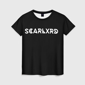 Женская футболка 3D с принтом Scarlxrd в Санкт-Петербурге, 100% полиэфир ( синтетическое хлопкоподобное полотно) | прямой крой, круглый вырез горловины, длина до линии бедер | aggression | rap | scream