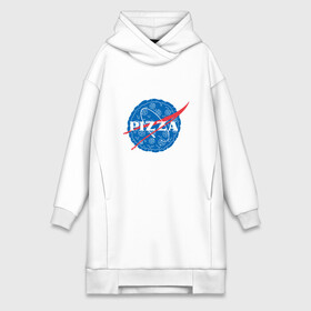 Платье-худи хлопок с принтом NASA Pizza в Санкт-Петербурге,  |  | mars | moon | nasa | астероид | астронавт | астрономия | вселенная | гагарин | галактика | земля | илон | комета | космонавт | космос | луна | марс | маск | наса | небо | нло | пицца | планета | пришелец | ракета