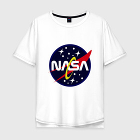 Мужская футболка хлопок Oversize с принтом Space NASA в Санкт-Петербурге, 100% хлопок | свободный крой, круглый ворот, “спинка” длиннее передней части | mars | moon | nasa | астероид | астронавт | астрономия | вселенная | гагарин | галактика | земля | илон | комета | космонавт | космос | луна | марс | маск | наса | небо | нло | планета | полёт | пришелец | ракета