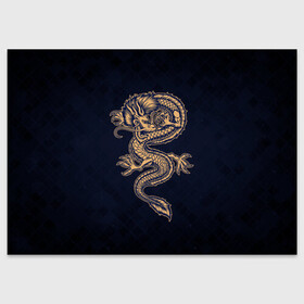 Поздравительная открытка с принтом Дракон в Санкт-Петербурге, 100% бумага | плотность бумаги 280 г/м2, матовая, на обратной стороне линовка и место для марки
 | dragon | дракон | драконами | драконом | дракоша | иероглиф | мифология