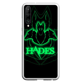 Чехол для Honor P30 с принтом Hades в Санкт-Петербурге, Силикон | Область печати: задняя сторона чехла, без боковых панелей | hades | roguelike | бесконечные круги ада | волки | зелёные | компьютерная игра | светящиеся | эмблема