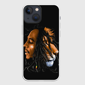 Чехол для iPhone 13 mini с принтом БОБ МАРЛИ в Санкт-Петербурге,  |  | bob | face | jamaica | lion | marley | reggae | боб | дреды | лев | лицо | марли | музыка | портрет | регги | ямайка