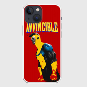 Чехол для iPhone 13 mini с принтом Неуязвимый в Санкт-Петербурге,  |  | allen | invincible | omni man | omniman | superhero | алиен | аллен | инвинсибл | неуязвимый | омнимэн | супергерои