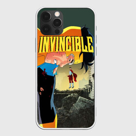 Чехол для iPhone 12 Pro с принтом INVINCIBLE в Санкт-Петербурге, силикон | область печати: задняя сторона чехла, без боковых панелей | allen | invincible | omni man | omniman | superhero | алиен | аллен | инвинсибл | неуязвимый | омнимэн | супергерои