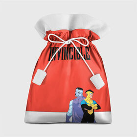Подарочный 3D мешок с принтом Invincible в Санкт-Петербурге, 100% полиэстер | Размер: 29*39 см | allen | invincible | omni man | omniman | superhero | алиен | аллен | инвинсибл | неуязвимый | омнимэн | супергерои