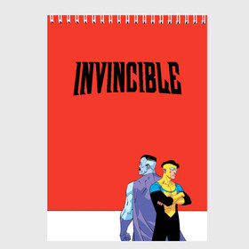 Скетчбук с принтом Invincible в Санкт-Петербурге, 100% бумага
 | 48 листов, плотность листов — 100 г/м2, плотность картонной обложки — 250 г/м2. Листы скреплены сверху удобной пружинной спиралью | allen | invincible | omni man | omniman | superhero | алиен | аллен | инвинсибл | неуязвимый | омнимэн | супергерои