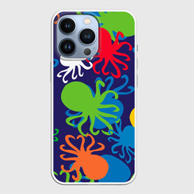 Чехол для iPhone 13 Pro с принтом Осьминоги в Санкт-Петербурге,  |  | cute | octopus | милый | морское | осьминог | осьминожка | паттерн | тентакли | щупальца