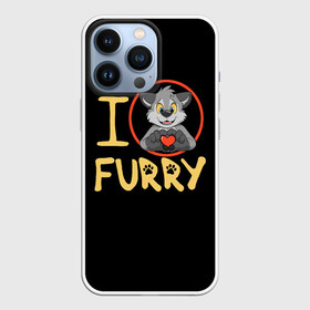 Чехол для iPhone 13 Pro с принтом I love furry в Санкт-Петербурге,  |  | furry | i love furry | антропоморфные животные | волк | зверь | люди   животные | сердце | фурри | я люблю фурри