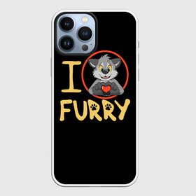 Чехол для iPhone 13 Pro Max с принтом I love furry в Санкт-Петербурге,  |  | furry | i love furry | антропоморфные животные | волк | зверь | люди   животные | сердце | фурри | я люблю фурри