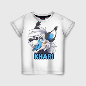 Детская футболка 3D с принтом Furry wolf Khari в Санкт-Петербурге, 100% гипоаллергенный полиэфир | прямой крой, круглый вырез горловины, длина до линии бедер, чуть спущенное плечо, ткань немного тянется | furry | khari | антропоморфное животное | волк | животные | зверь | фурри | человек
