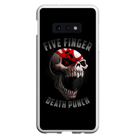 Чехол для Samsung S10E с принтом Five Finger Death Punch | 5FDP в Санкт-Петербурге, Силикон | Область печати: задняя сторона чехла, без боковых панелей | 5fdp | america | death | ffdp | finger | five | hard | metal | music | punch | rock | skull | states | united | usa | америка | метал | музыка | рок | сша | хард | череп