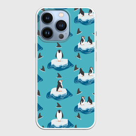 Чехол для iPhone 13 Pro с принтом Пингвины в Санкт-Петербурге,  |  | море | морские | океан | пингвин | пингвинчик | пингвины | плавники акул