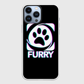 Чехол для iPhone 13 Pro Max с принтом Furry в Санкт-Петербурге,  |  | furry | антропоморфные животные | лапа | логотип | люди животные | отпечаток | след | фурри | фурри фэндом | эмблема
