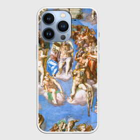 Чехол для iPhone 13 Pro с принтом Микеланджело страшный суд в Санкт-Петербурге,  |  | буонарроти | картина | микеланджело | последний | приговор | страшный | суд | фреска