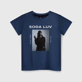 Детская футболка хлопок с принтом SODA LUV в Санкт-Петербурге, 100% хлопок | круглый вырез горловины, полуприлегающий силуэт, длина до линии бедер | luv | mayot | melon | music | og buda | seemee | soda | sodaluv | бигасс | коми | лав | лого | логотип | лув | мелон | сода