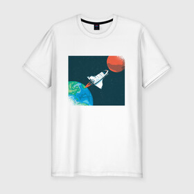 Мужская футболка хлопок Slim с принтом Маск SpaceX миссия на марс в Санкт-Петербурге, 92% хлопок, 8% лайкра | приталенный силуэт, круглый вырез ворота, длина до линии бедра, короткий рукав | Тематика изображения на принте: earth | elon musk | mars | nasa | red planet | roscosmos | space | space shuttle | star | stars | астронавт | илон маск | класная планета | космический пейзаж | космонавт | летит на марс | наса | планета земля | роскосмос | спейс экс | спейс