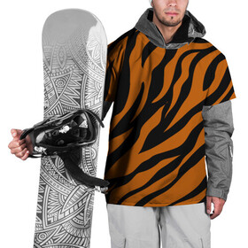 Накидка на куртку 3D с принтом Тигровый Камуфляж в Санкт-Петербурге, 100% полиэстер |  | Тематика изображения на принте: camo | tiger | камуфляж | полосы | тигр