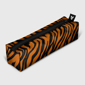 Пенал школьный 3D с принтом Тигровый Камуфляж в Санкт-Петербурге, 100% полиэстер | плотная ткань, застежка на молнии | Тематика изображения на принте: camo | tiger | камуфляж | полосы | тигр