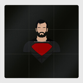 Магнитный плакат 3Х3 с принтом Кал Эл в Санкт-Петербурге, Полимерный материал с магнитным слоем | 9 деталей размером 9*9 см | dc comics | superman | кларк кент | лига справедливости | супермен