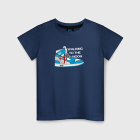 Детская футболка хлопок с принтом WTM Jordan 1 в Санкт-Петербурге, 100% хлопок | круглый вырез горловины, полуприлегающий силуэт, длина до линии бедер | casual | ellesse | jordan | jordan1 | pinterest | stone island | tnf | underground