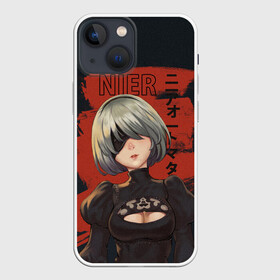 Чехол для iPhone 13 mini с принтом nier в Санкт-Петербурге,  |  | 2b | ahegao | anime | girl | nier automata | replicant | waifu | аниме | ахегао | нир автомата | отаку | охегао | тян | тяночка