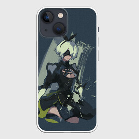 Чехол для iPhone 13 mini с принтом nier automata в Санкт-Петербурге,  |  | 2b | ahegao | anime | girl | nier automata | replicant | waifu | аниме | ахегао | нир автомата | отаку | охегао | тян | тяночка