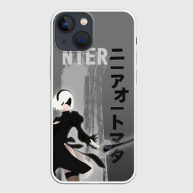 Чехол для iPhone 13 mini с принтом nier в Санкт-Петербурге,  |  | 2b | ahegao | anime | girl | nier automata | replicant | waifu | аниме | ахегао | нир автомата | отаку | охегао | тян | тяночка