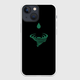 Чехол для iPhone 13 mini с принтом Зеленый ураган в Санкт-Петербурге,  |  | буря | вихрь | зеленый цвет | погода | природа | стихия природы | ураган | шторм | экология