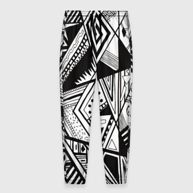 Мужские брюки 3D с принтом абстракционизм в Санкт-Петербурге, 100% полиэстер | манжеты по низу, эластичный пояс регулируется шнурком, по бокам два кармана без застежек, внутренняя часть кармана из мелкой сетки | 3d | абстракционизм | геометрия | мозаика | хаос
