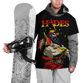 Накидка на куртку 3D с принтом Hades в Санкт-Петербурге, 100% полиэстер |  | Тематика изображения на принте: hades | roguelike | аид | бесконечные круги ада | бог подземного мира | компьютерная игра | мифология
