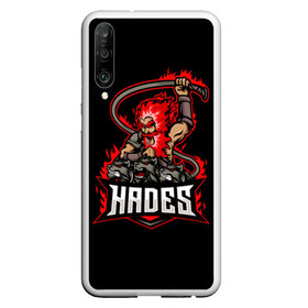 Чехол для Honor P30 с принтом Hades в Санкт-Петербурге, Силикон | Область печати: задняя сторона чехла, без боковых панелей | hades | roguelike | аид | бесконечные круги ада | бог подземного мира | волк | компьютерная игра | мифология | трехглавый