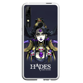 Чехол для Honor P Smart Z с принтом Hades Nyx в Санкт-Петербурге, Силикон | Область печати: задняя сторона чехла, без боковых панелей | nyx | roguelike | бесконечные круги ада | богиня ночи | звезды | компьютерная игра | космос | мифология | никс | ночь