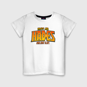 Детская футболка хлопок с принтом Hades в Санкт-Петербурге, 100% хлопок | круглый вырез горловины, полуприлегающий силуэт, длина до линии бедер | hades | roguelike | бесконечные круги ада | компьютерная игра | мифология