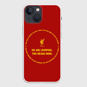 Чехол для iPhone 13 mini с принтом LIVERPOOL в Санкт-Петербурге,  |  | anfield | british | champion | england | football | home | liverpool | logo | sport | team | англия | ливерпуль | футбол | энфилд