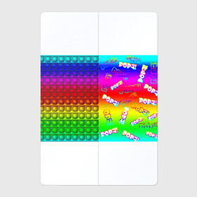 Магнитный плакат 2Х3 с принтом POP it! в Санкт-Петербурге, Полимерный материал с магнитным слоем | 6 деталей размером 9*9 см | Тематика изображения на принте: pop it | rainbow | simple dimple | toy | игрушка | поп ит | радуга | симпл димпл