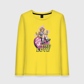 Женский лонгслив хлопок с принтом Kawaii Heart Anime Love в Санкт-Петербурге, 100% хлопок |  | anime | chibi | in love | japan | japanese | kanji | kawaii | manga | mood | waifu | анимешник | анимешница | влюблена | влюблённость | кандзи | любовь | манга | настроение | рисунок в стиле аниме | розовое сердце | сердце