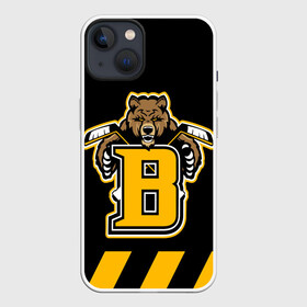 Чехол для iPhone 13 с принтом BOSTON BRUINS в Санкт-Петербурге,  |  | black | boston | bruins | hockey | ice | logo | nhl | sport | usa | бостон | брюинз | кубок | логотип | медведь | нхл | спорт | стэнли | хоккей